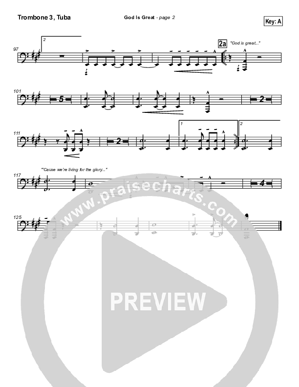 God Is Great Trombone 3/Tuba (Travis Cottrell)