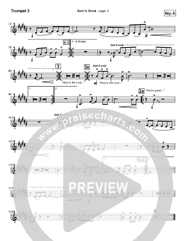 God Is Great Trumpet 3 (Travis Cottrell)