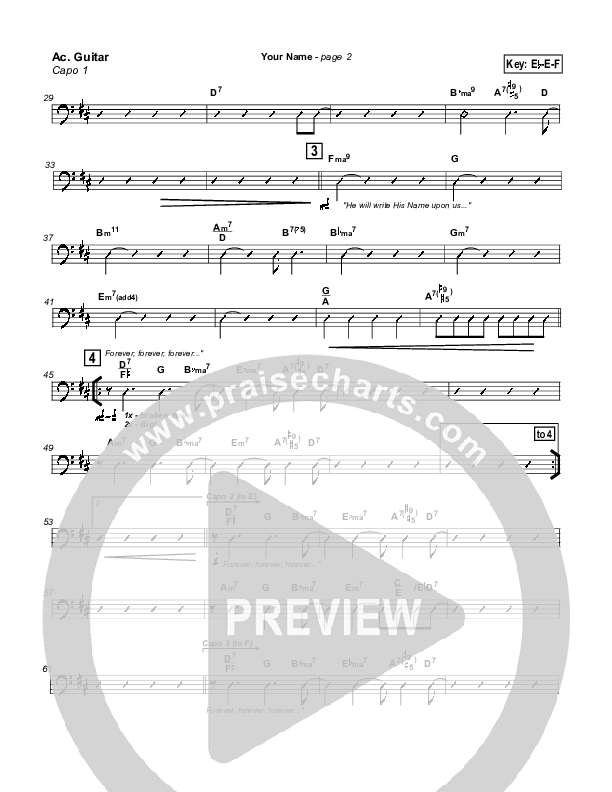 Your Name Acoustic Guitar (Travis Cottrell)