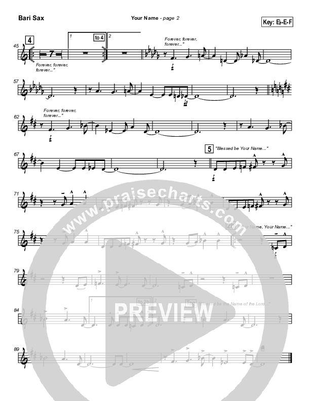 Your Name Bari Sax (Travis Cottrell)