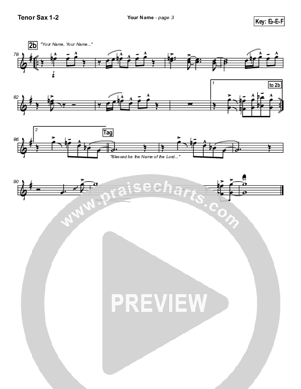 Your Name Tenor Sax 1/2 (Travis Cottrell)