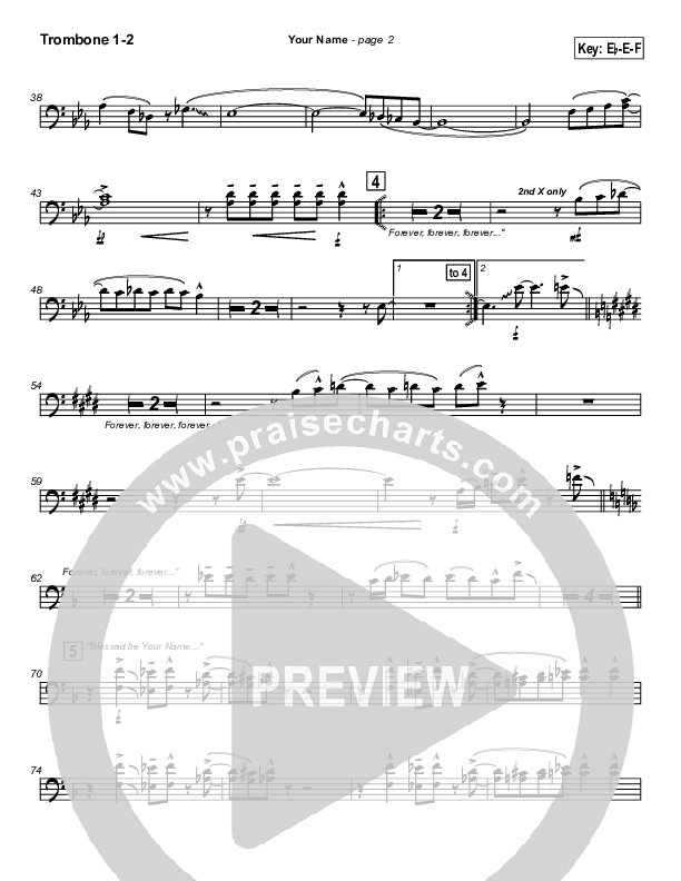 Your Name Trombone 1/2 (Travis Cottrell)