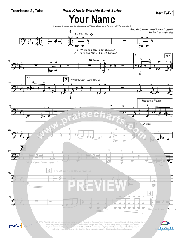 Your Name Trombone 3/Tuba (Travis Cottrell)