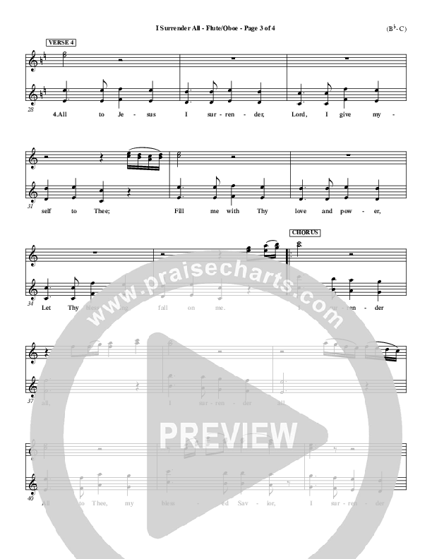 I Surrender All Flute/Oboe (Judson van DeVenter)