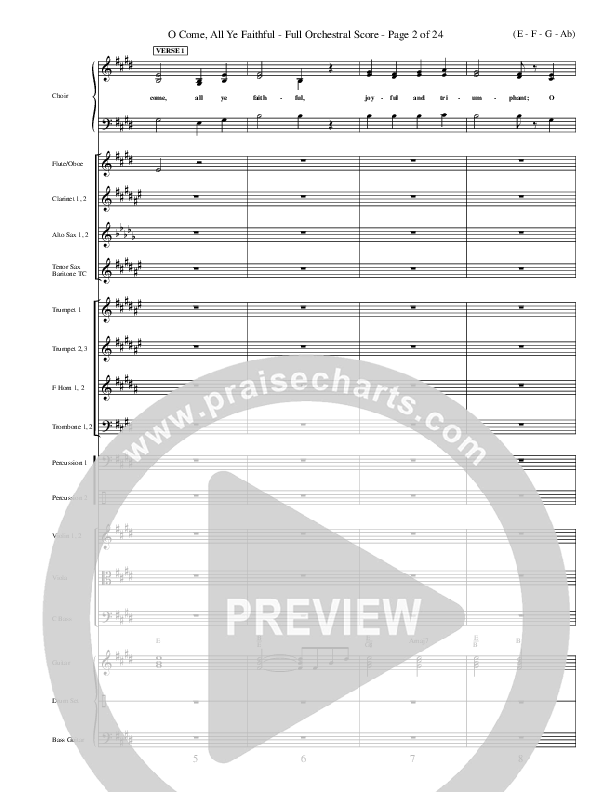 O Come All Ye Faithful Orchestration ()