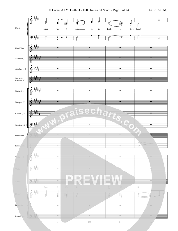 O Come All Ye Faithful Orchestration ()