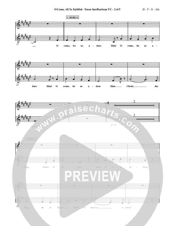 O Come All Ye Faithful Tenor Sax/Baritone T.C. ()