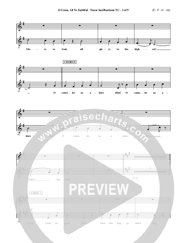 O Come All Ye Faithful Tenor Sax/Baritone T.C. ()