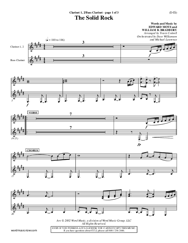 The Solid Rock Bass Clarinet (Travis Cottrell)