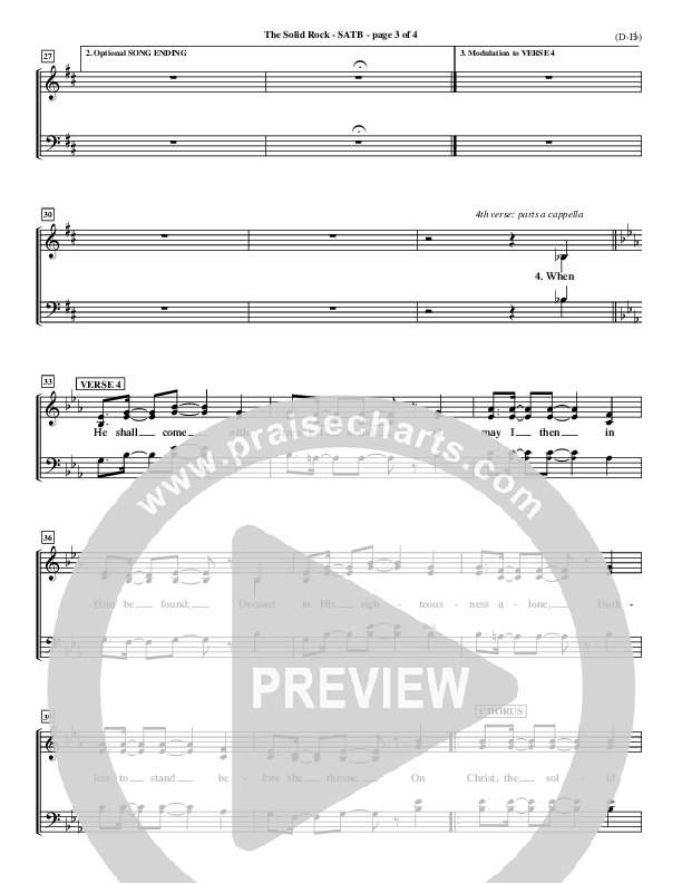 The Solid Rock Choir Vocals (SATB) (Travis Cottrell)