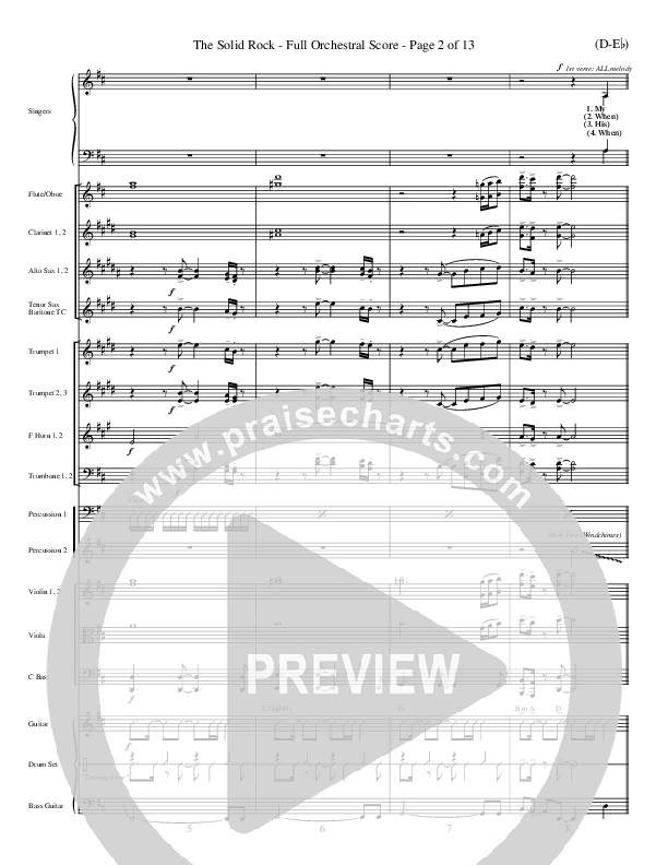 The Solid Rock Conductor's Score (Travis Cottrell)