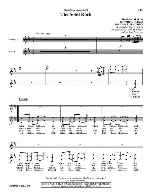 The Solid Rock Flute/Oboe (Travis Cottrell)