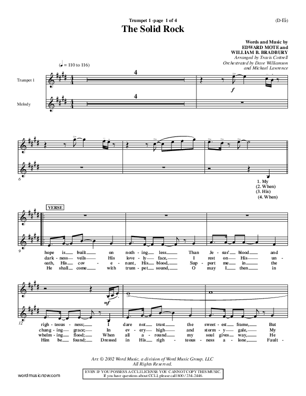 The Solid Rock Trumpet 1 (Travis Cottrell)