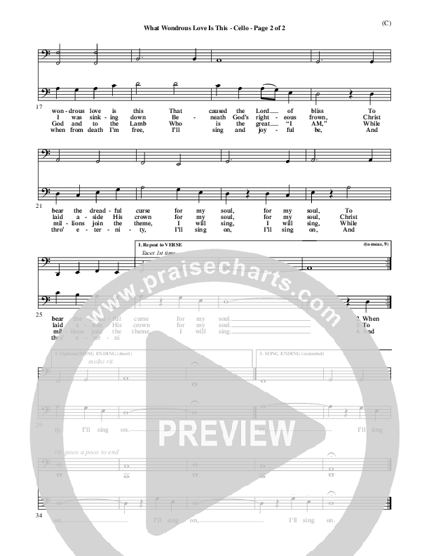 What Wondrous Love Is This Cello (William Walker)