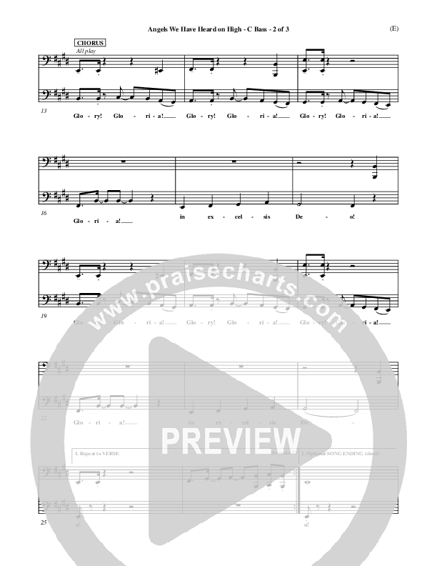 Angels We Have Heard On High Contrabass ()