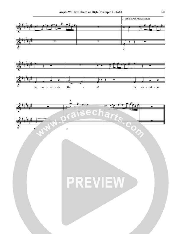 Angels We Have Heard On High Trumpet 1 ()