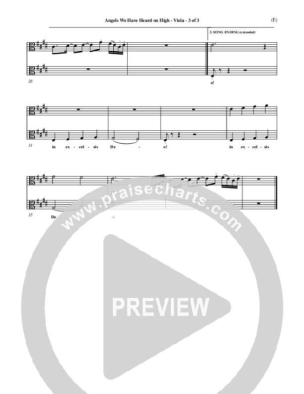 Angels We Have Heard On High Viola ()