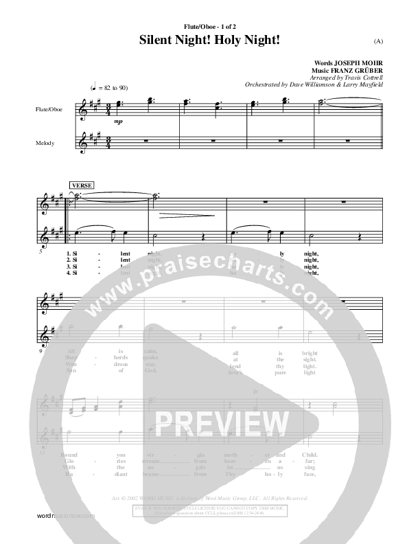 Silent Night Holy Night Flute/Oboe ()