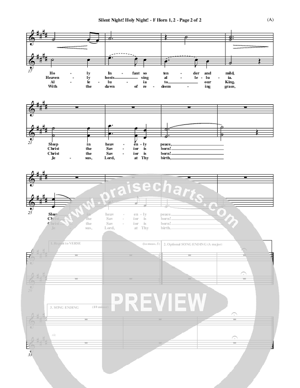 Silent Night Holy Night French Horn 1/2 ()