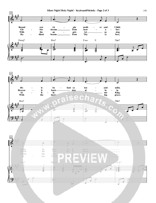 Silent Night Holy Night Lead Sheet ()