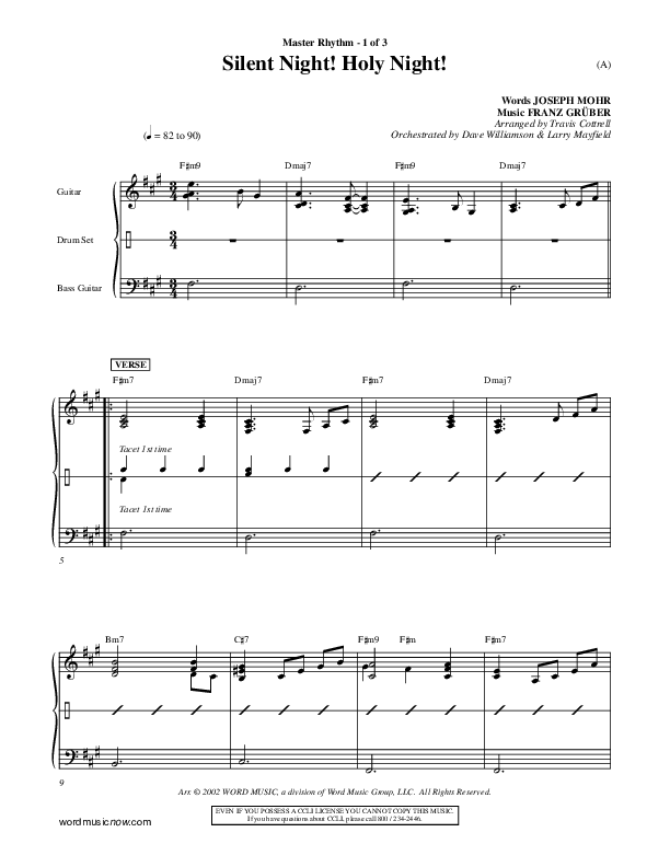 Silent Night Holy Night Rhythm Chart ()