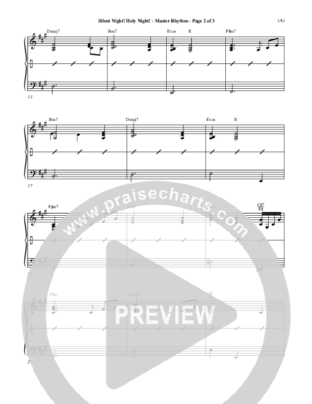 Silent Night Holy Night Rhythm Chart ()