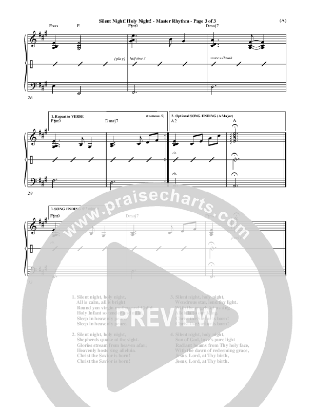 Silent Night Holy Night Rhythm Chart ()