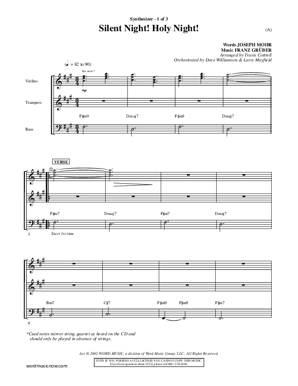 Silent Night Holy Night Synth ()