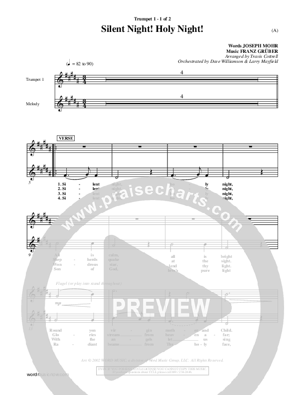Silent Night Holy Night Trumpet 1 ()