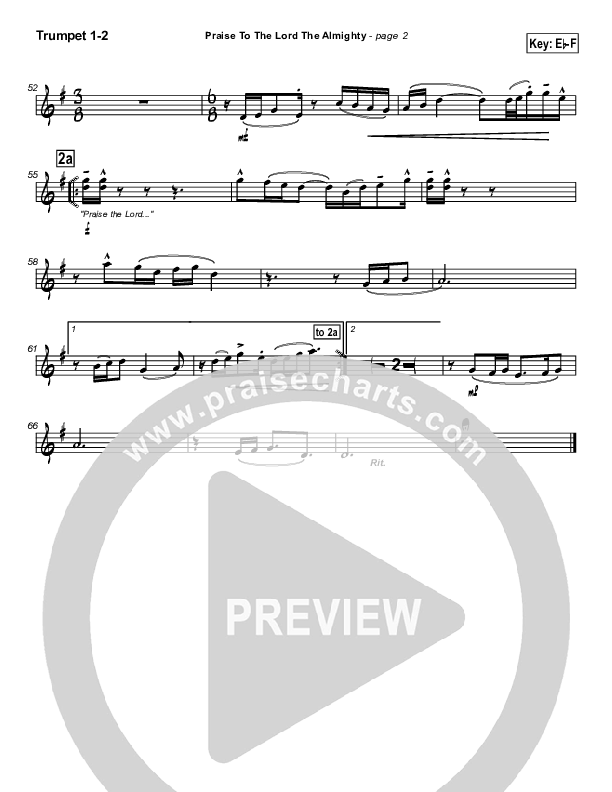 Praise To The Lord The Almighty Brass Pack (Travis Cottrell)