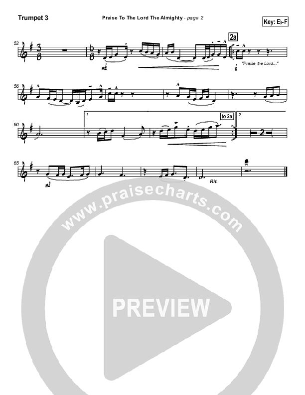 Praise To The Lord The Almighty Trumpet 3 (Travis Cottrell)