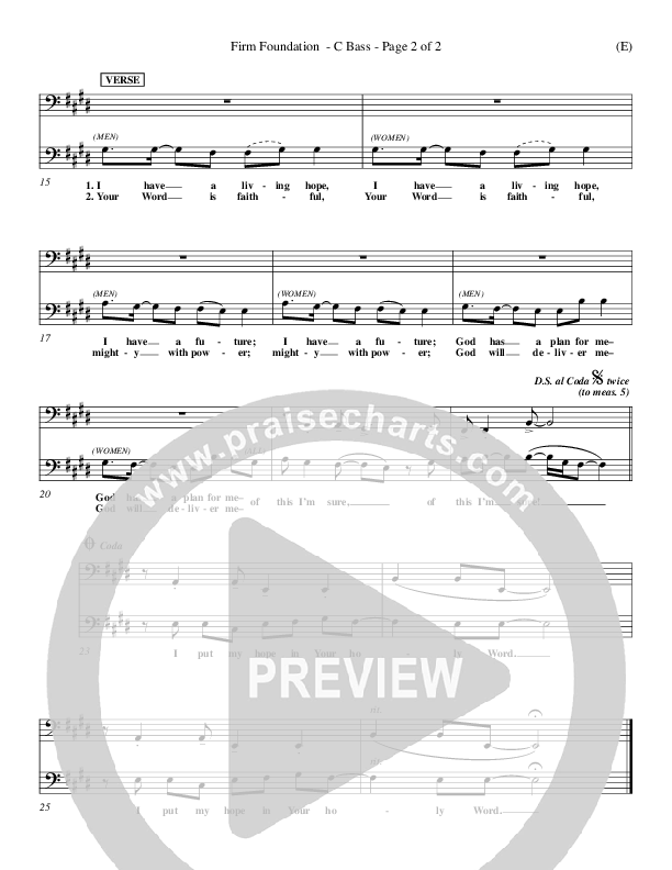 Firm Foundation Contrabass (Jamie Harvill)