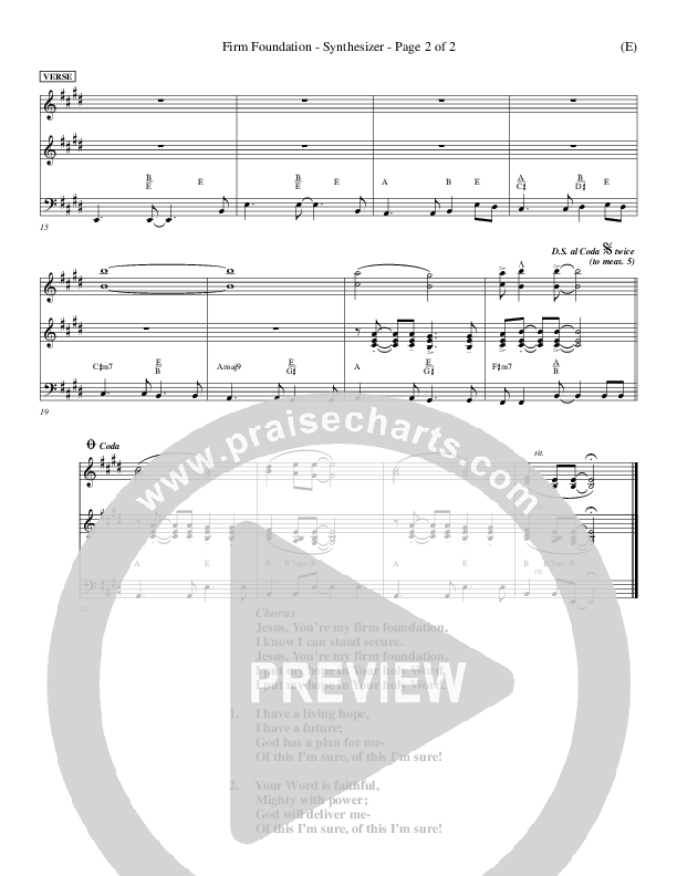 Firm Foundation Synth (Jamie Harvill)