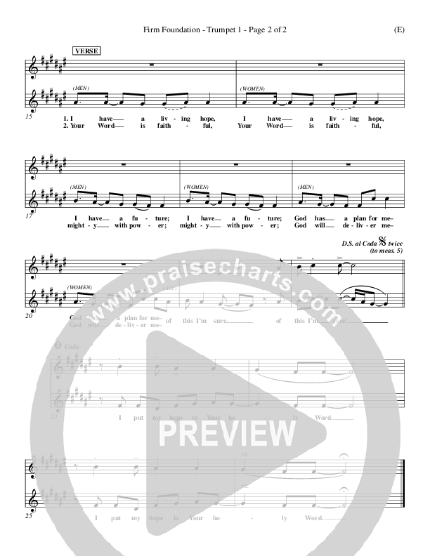 Firm Foundation Trumpet 1 (Jamie Harvill)