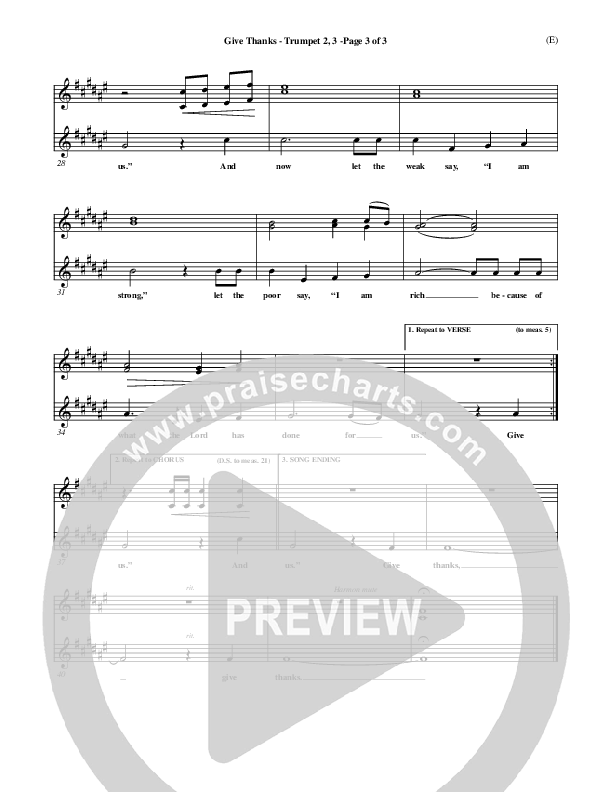 Give Thanks Trumpet 2/3 (Henry Smith)