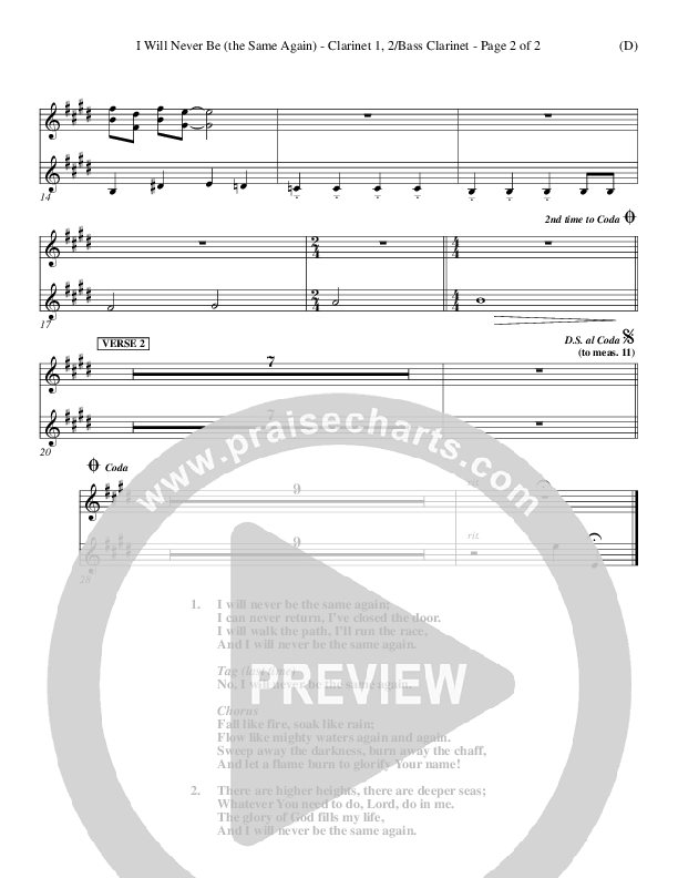 I Will Never Be Clarinet 1/2, Bass Clarinet (Geoff Bullock)