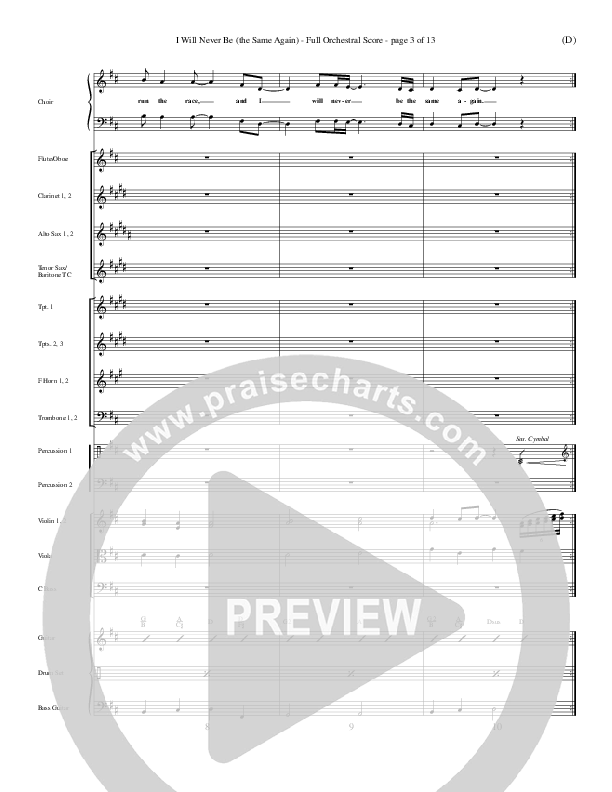 I Will Never Be Conductor's Score (Geoff Bullock)