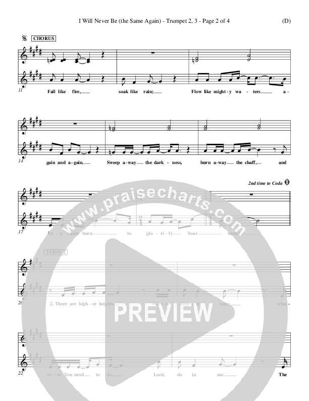 I Will Never Be Trumpet 2/3 (Geoff Bullock)