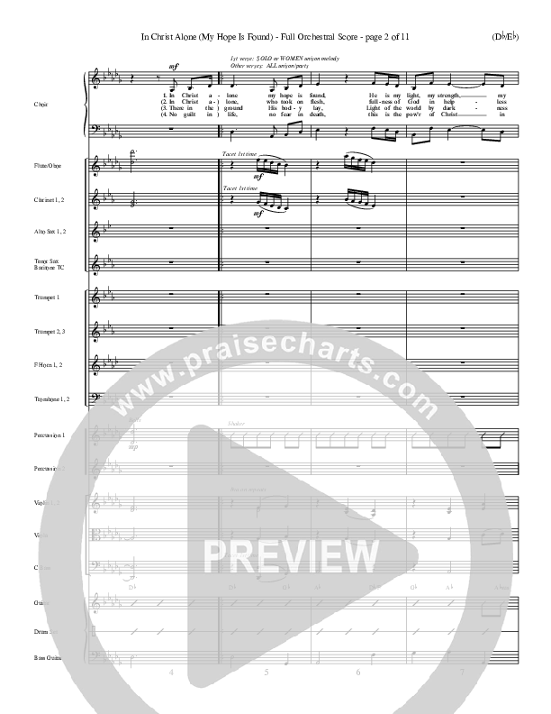 In Christ Alone Conductor's Score (Stuart Townend)