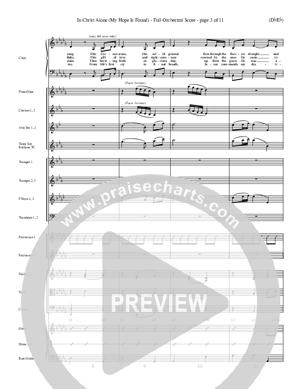 In Christ Alone Conductor's Score (Stuart Townend)