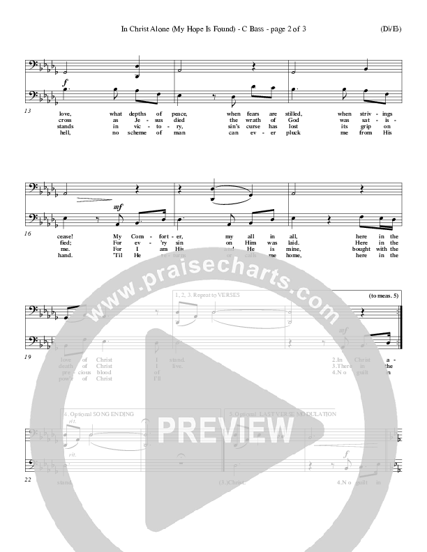 In Christ Alone Contrabass (Stuart Townend)