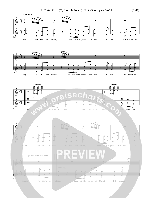 In Christ Alone Flute/Oboe (Stuart Townend)