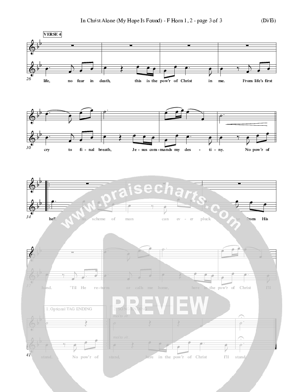 In Christ Alone French Horn 1/2 (Stuart Townend)