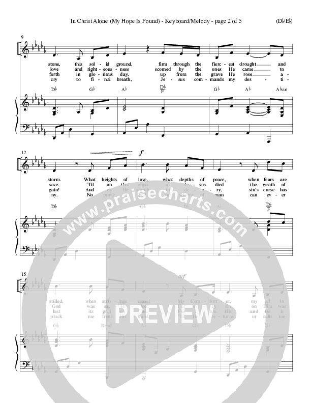 In Christ Alone Lead Sheet (Stuart Townend)