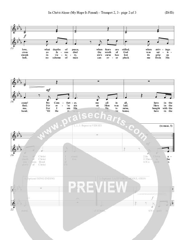 In Christ Alone Trumpet 2/3 (Stuart Townend)