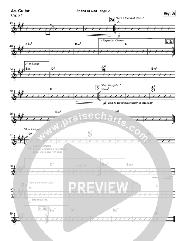 Friend Of God Acoustic Guitar (Travis Cottrell)