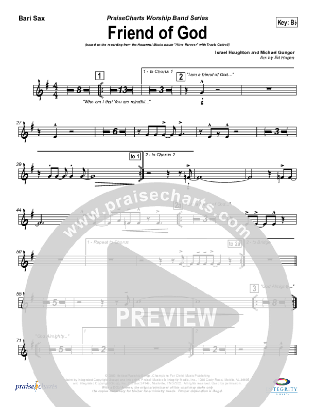 Friend Of God Bari Sax (Travis Cottrell)