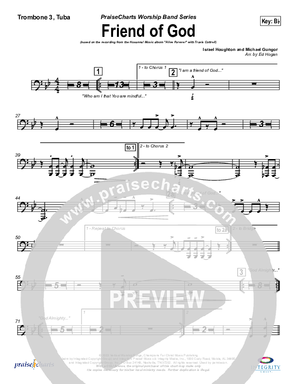 Friend Of God Trombone 3/Tuba (Travis Cottrell)