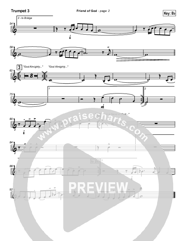 Friend Of God Trumpet 3 (Travis Cottrell)