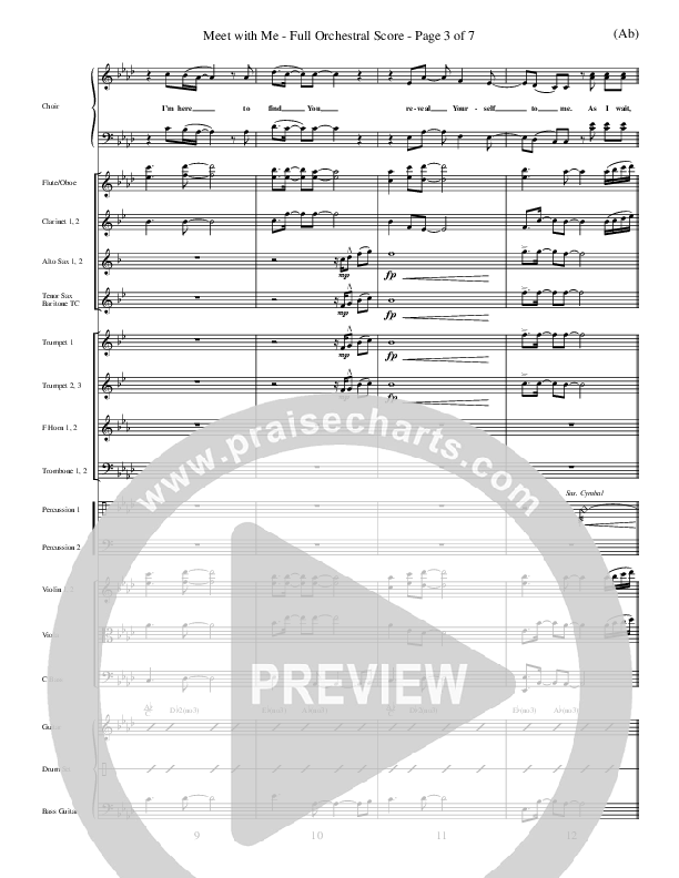 Meet With Me Conductor's Score (Lamont Hiebert)